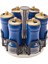 Blue Berry 7 Parça Round Cam Baharat Takımı 4