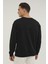 M-SN75 Basıc C Neck Sweat Siyah Erkek Sweatshirt 2