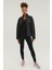 W-SN659 Basıc Padded Coat Siyah Kadın Mont 3