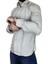 Erkek Uzun Kol Yeşil Slim Fit Puantiye Desenli Gömlek 1