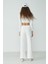 Wide Leg Ispanyol Paça Eşofman Altı 904 Ekru 3