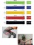 5 Adet Farklı Seviye Direnç Bandı Spor Egzersiz Aerobik Pilates Squat Lastiği Fitness Yoga 5