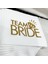 Happyland Team Bride Gold Yazılı Yaldızlı Baskılı Peçete 20'li 1