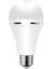 7 Watt 650 Lümen E27 Duylu Beyaz Işık Şarjlı LED Ampul (CT-4229) 1