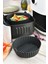 Silikon Pişirme Kalıbı Hava Fritözü Kalıbı Airfryer Aksesuar Tüm Fritözlere Uyumlu Siyah 2