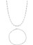 Gümüş Singapur Hayalet Zincir Kolye Bileklik Set (1 Mm) 1