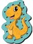 Voleecraft Ahşap Eğitici Eğlenceli Renkli Baskılı Dinozorlar Ip Geçirme Oyunu, Montessori Oyuncak 1