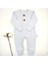 İki Düğmeli Mavi Erkek Bebek Tulumu %100 Cotton 1