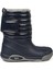 Topo Ski Charol Marino Çocuk Kürklü Lacivert Yağmur Kar Çizmesi W10168-003 V2 2