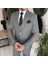 Italyan Stil Slim Fit Ceket Yelek Pantolon Takım Elbise Siyah T8355 3