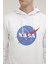 M-Nasa Logo Hoodie 2pr Beyaz Erkek Sweatshirt 4