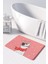 Sevimli Tasarımlı Yılbaşı Dekoru Banyo Paspası, Kaymaz Taban, Makinede Yıkanabilir, Yeni Yıl Paspası (40X60) 2