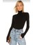 Kadın Boğazlı Siyah Bodysuit 1