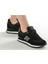 Peru Unisex Spor Ayakkabı Hakiki Süet Deri Düz Taban Siyah 19250 4