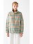 Mavi Kadın Yarı Fermuarlı Dik Yaka Kareli Sweatshirt 1210297-83177