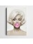 Marilyn Monroe Pembe Sakızlı Kanvas Tablo 1