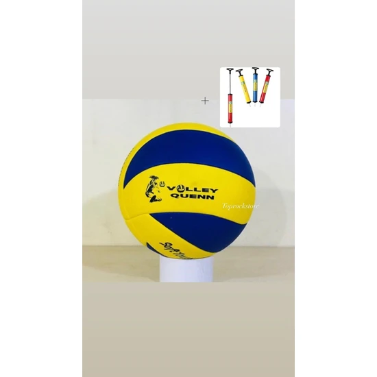 Dikişli Voleybol Topu Şişirme Pompası Hediyeli