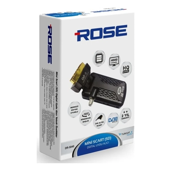 Rose DR-5040 Mini Scart Uydu Alıcısı
