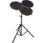 Donizetti Bateri Drum Pratik Çalışma Pedi ve Standı + Baget 3'lü