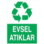 Canis Etiket Evsel Atıklar Sticker-Folyo