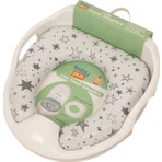 Baby Plus Lüks Bebek Klozet Adaptörü Kaymaz Taban Yumuşak Sünger Suni Deri Mavi Katlanabilir