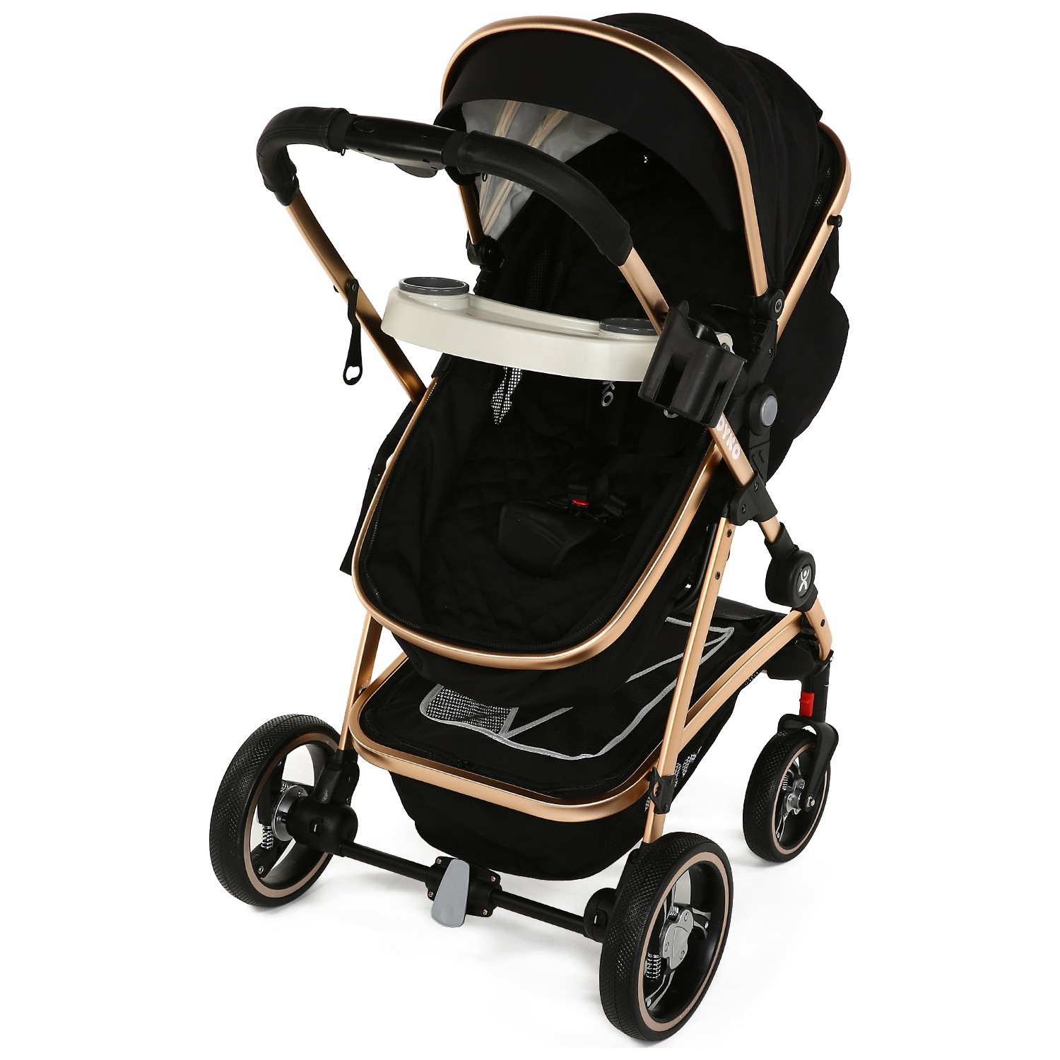 Yoyko City Seyahat Sistem Bebek Arabası 3 İn 1 Siyah Rose