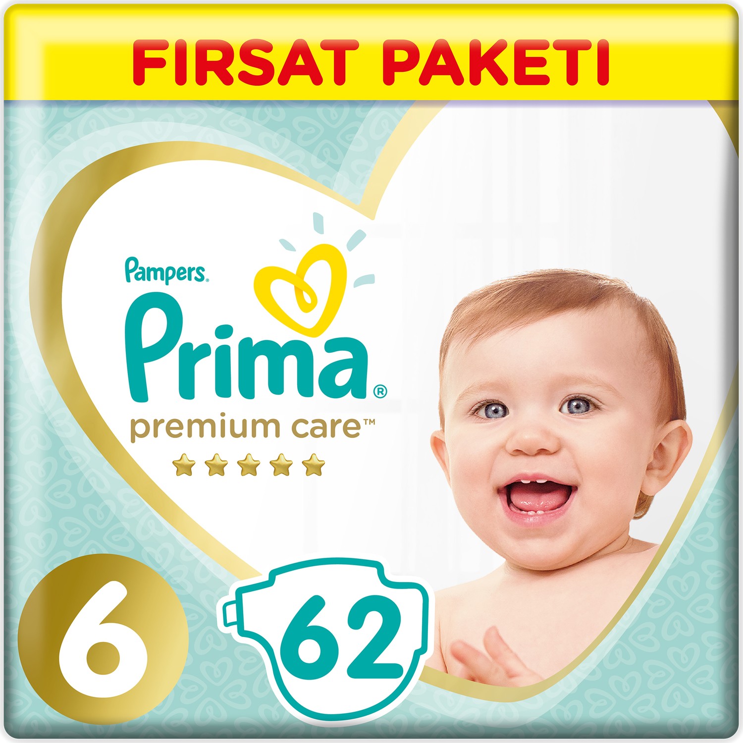 Prima Bebek Bezi Premium Care 6 Beden 62 Adet Junior