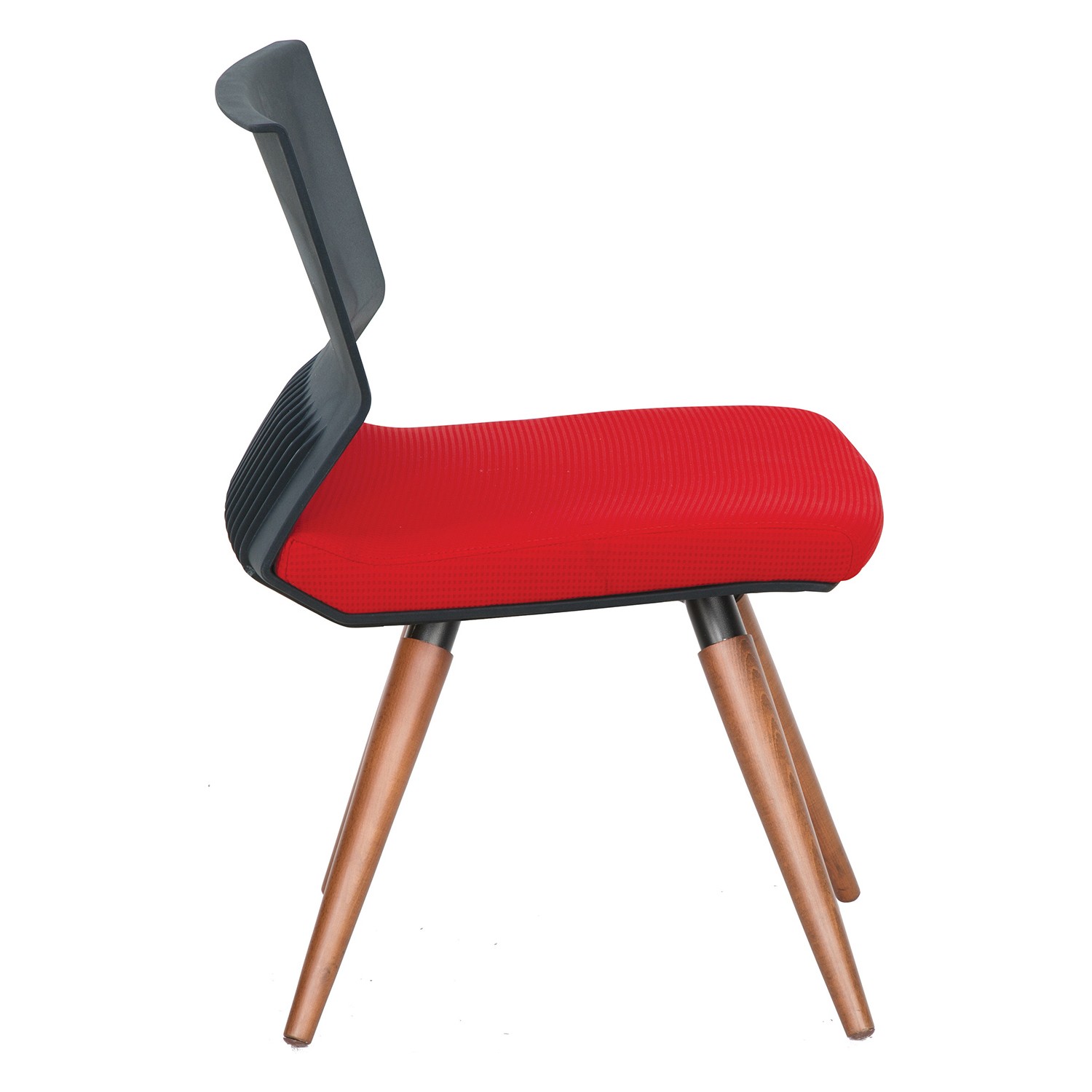 Uzay Ofis Spring Cafe Koltuğu Kırmızı Siyah Ahşap Ayak Fiyatı