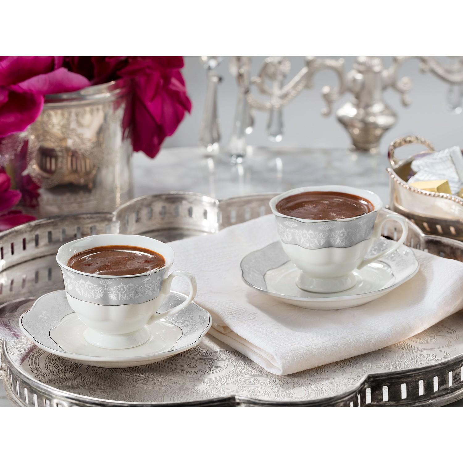 Madame Coco Pansy Kahve Fincan Takımı 4�lü Fiyatı