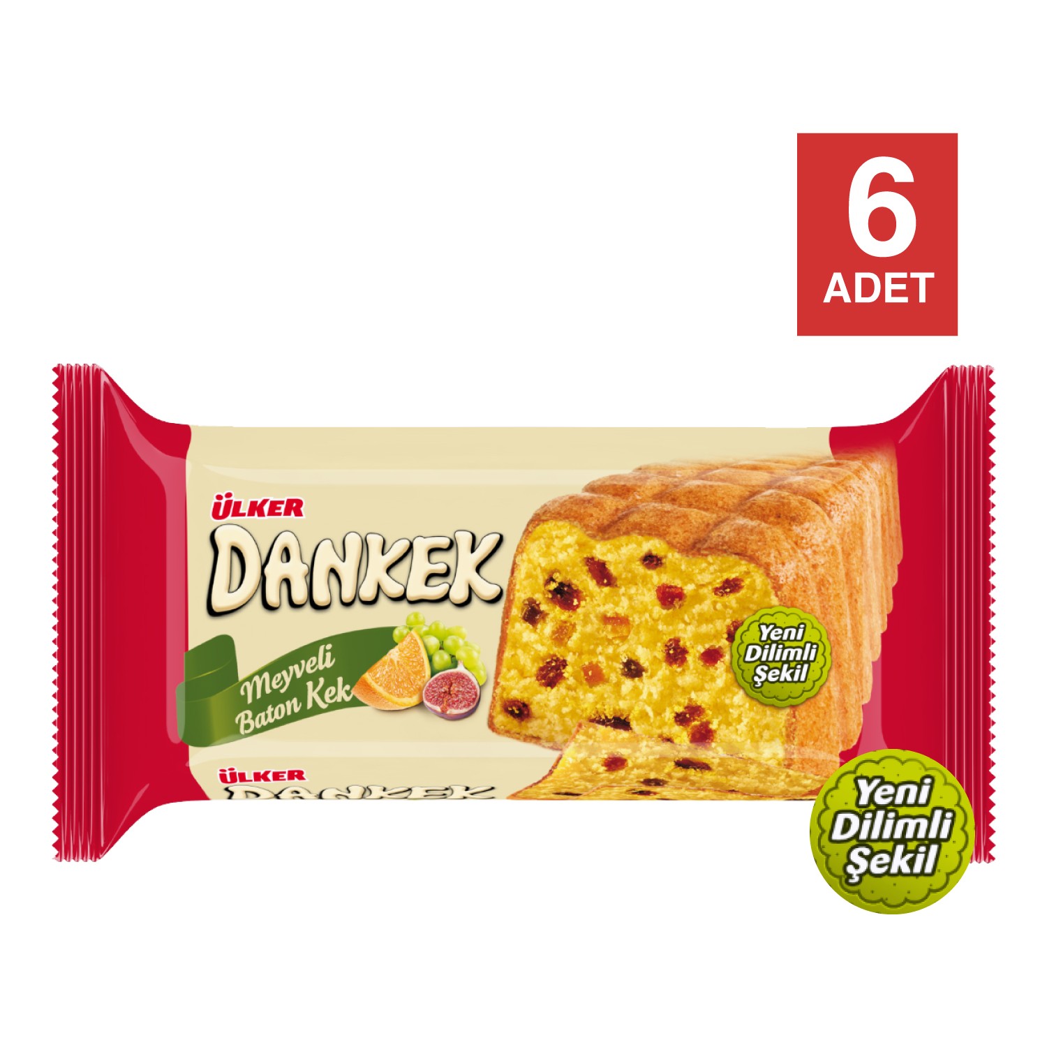 Ülker Dankek Meyveli Baton Kek 210 gr x 6 Adet Fiyatı
