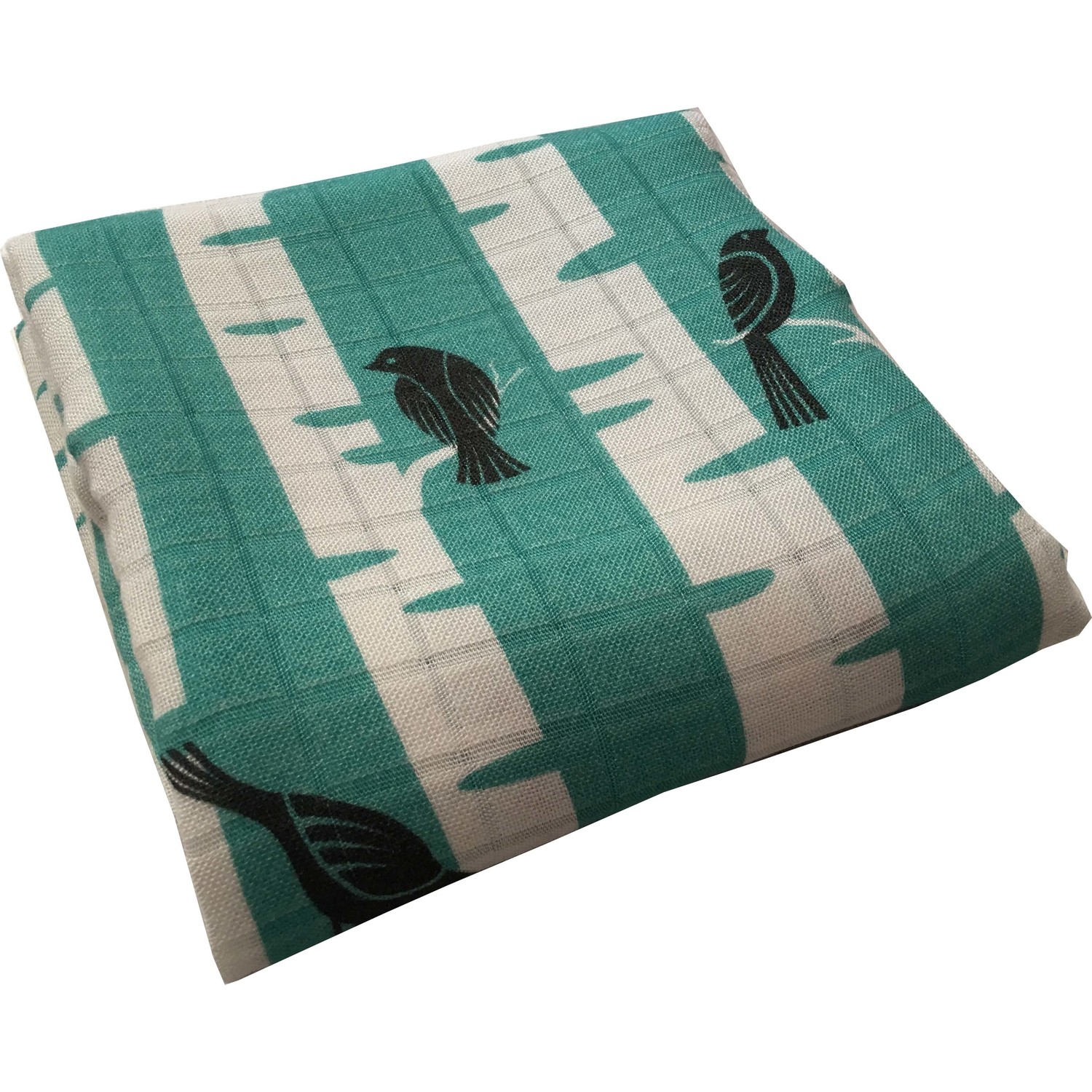 Ecottonworks Yeşil Kuşlu Müslin Bebek Örtüsü Fiyatı