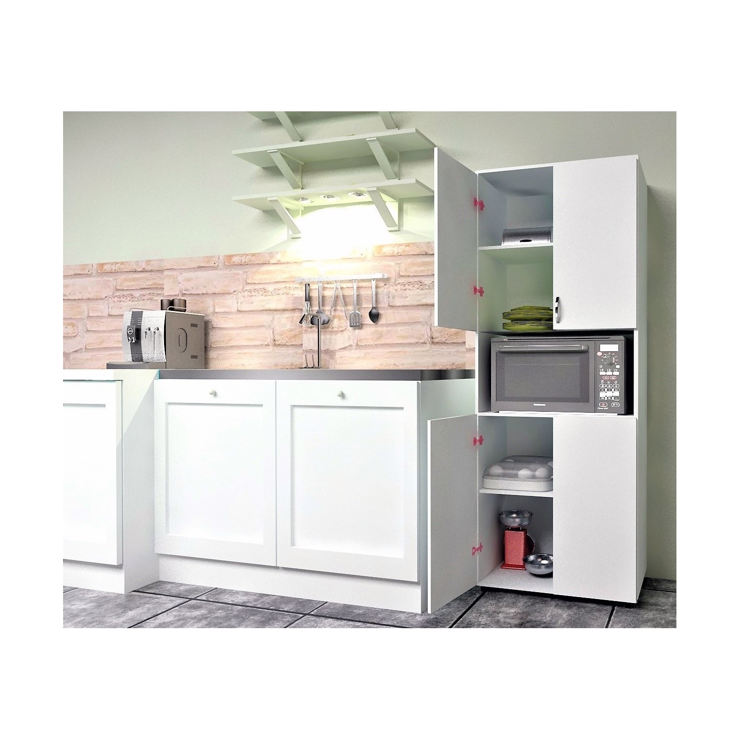 Orijinal 4 Kapakli Bolmeli Cok Amacli Dolap A 101