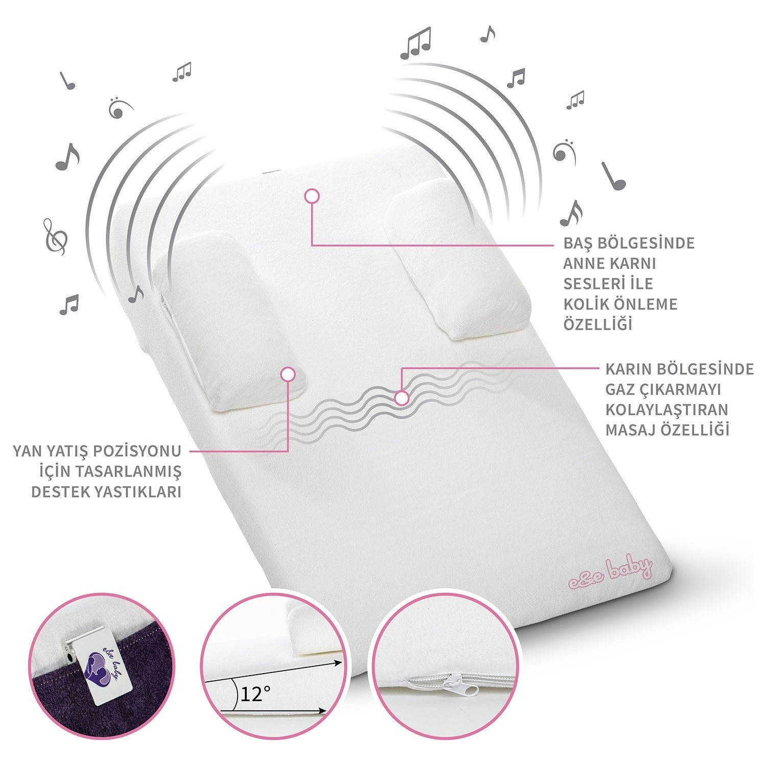 E&amp;E Baby AntiKolik Reflü Yatağı Fiyatı Taksit Seçenekleri