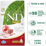 N&D Tahılsız Tavuklu ve Narlı Yavru Kedi Maması 1,5 kg