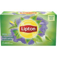 Lipton Bardak Poşet Yeşil Çay Bergamot Aromalı 20'Li