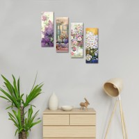 DecorLux 10x30 Cm Dekoratif 4 Parçalı MDF Tablo DRL87