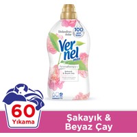 Vernel Max Şakayık & Beyaz Çay Konsantre Çamaşır Yumuşatıcısı 1440ml, 60 Yıkama