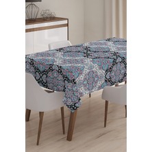 Modern Damask Desenli Dijital Baskılı 3D Masa Örtüsü - 120 x 140 cm