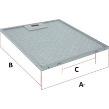 Ehla  Filtre 27,5 x 34 cm Teka Davlumbaz Filtre Seti -2 Adet