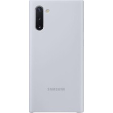 Samsung Galaxy Note 10 Gümüş Gri Silikon Kılıf-(EF-PN970TSEGWW)