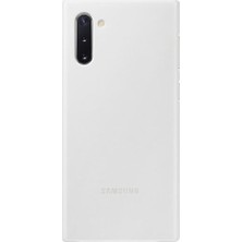 Samsung Galaxy Note 10 Beyaz Deri Kılıf-(EF-VN970LWEGWW)