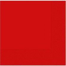 Kikajoy Kırmızı Kağıt Peçete 33 x 33 cm 20'li