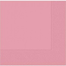 Kikajoy Pembe Kağıt Peçete 33 x 33 cm 20'li