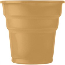 Kikajoy Altın Plastik Meşrubat Bardağı 25'li