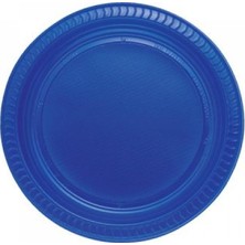 Kikajoy Lacivert Plastik Tabak 22 cm 25'li