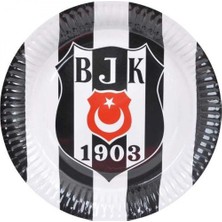 Kikajoy Beşiktaş Karton Tabak 23 cm 8'li