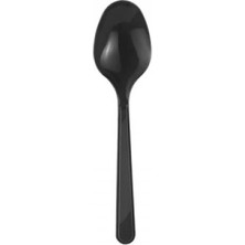 Kikajoy Siyah Plastik Kaşık 25'li