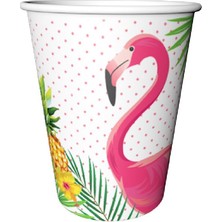Kikajoy Flamingo Karton Bardak 8'li