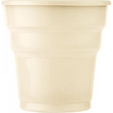 Kikajoy Krem Plastik Meşrubat Bardağı 25'li