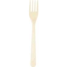 Kikajoy Krem Plastik Çatal 25'li